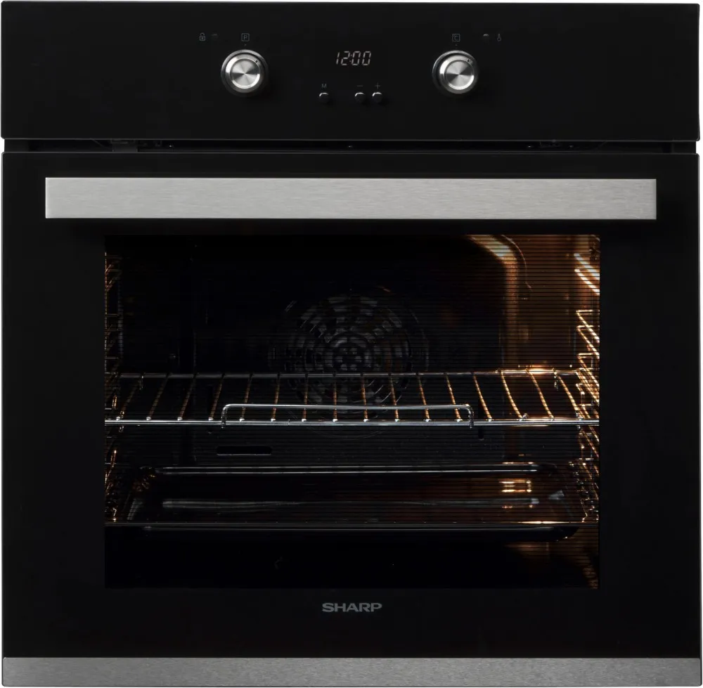 Sharp EB-Backofen Pyrolyse K-61D27BM1-FR+KH-6V0